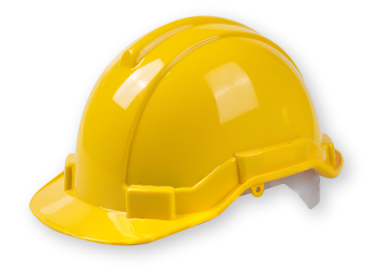 Casco de obrero amarillo
